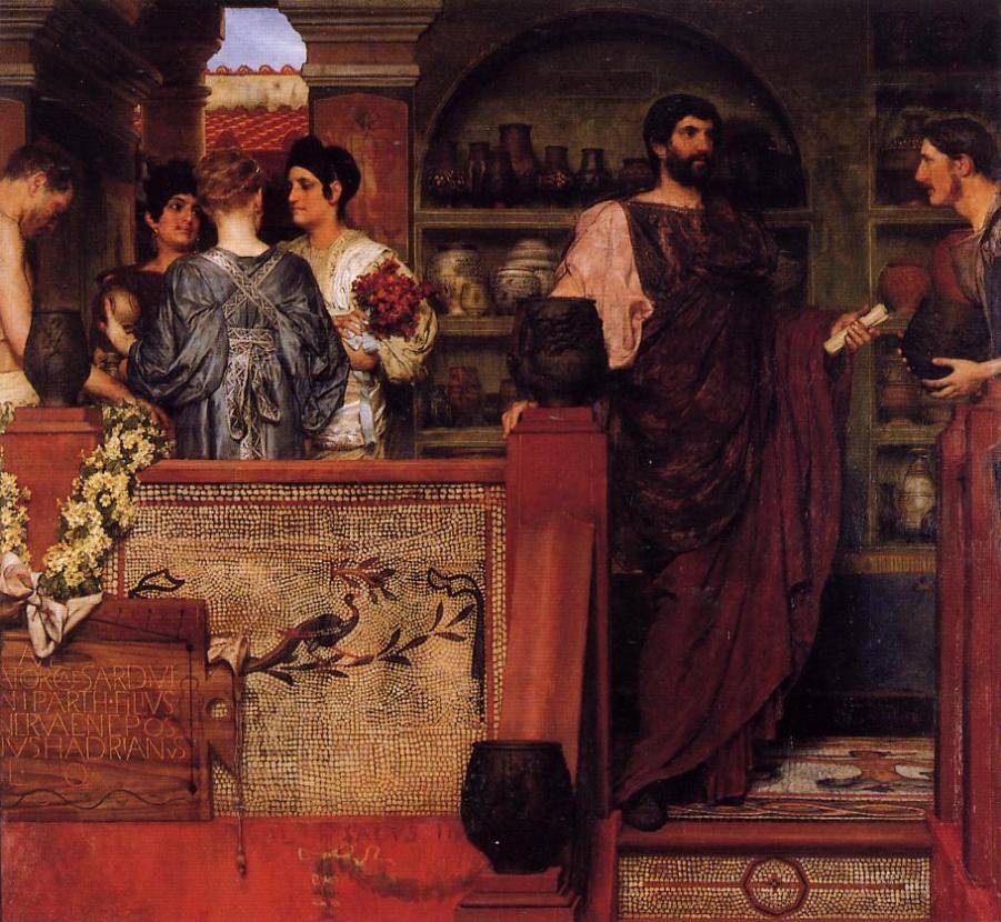 Sir Lawrence Alma-Tadema Hadrian Visiting a Romano British Pottery